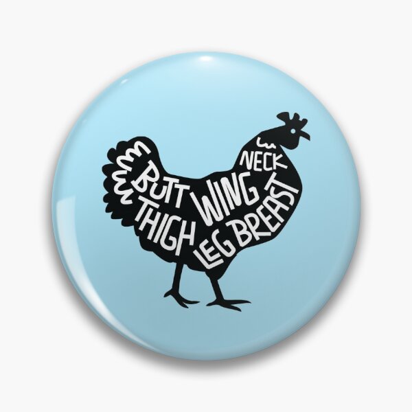 Item preview, Anatomy of a Chicken -  on Blue designed and sold by katiekendall.
