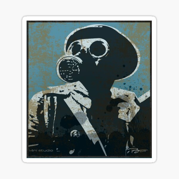 Gas Mask Sticker