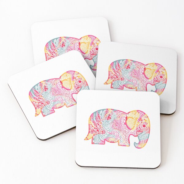 Item preview, Patterned Elephant  designed and sold by JessCarrsArt.