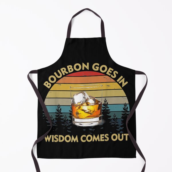 Item preview, Bourbon Goes In Wisdom Comes Out Funny Drinking Gift designed and sold by nancymachado.