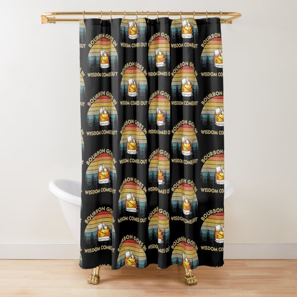 Item preview, Bourbon Goes In Wisdom Comes Out Funny Drinking Gift designed and sold by nancymachado.