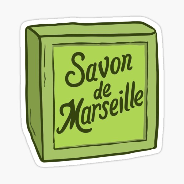 French Soap Green organic  Sticker