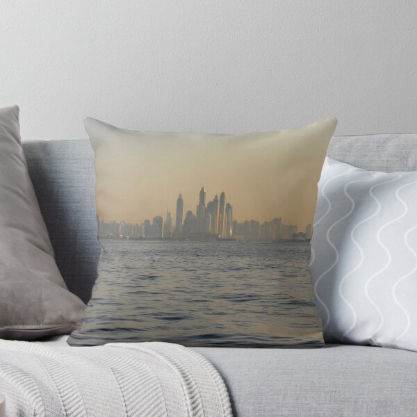 Item preview, 13 March 2016. Photography of skyscrapers skyline from the water at dawn from Dubai, United Arab Emirates. designed and sold by oanaunciuleanu.