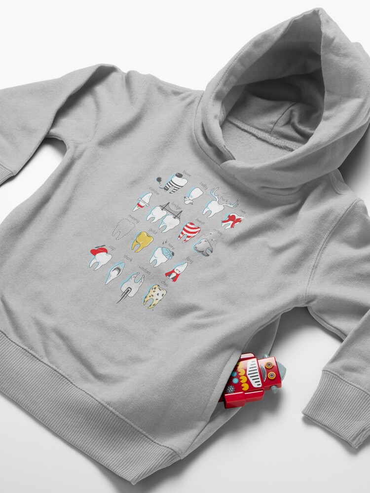 Alternate view of Dental Definitions Toddler Pullover Hoodie