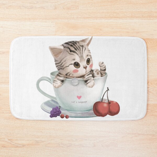 Item preview, Cute cat kitten playing inside Cup designed and sold by Cat2D.