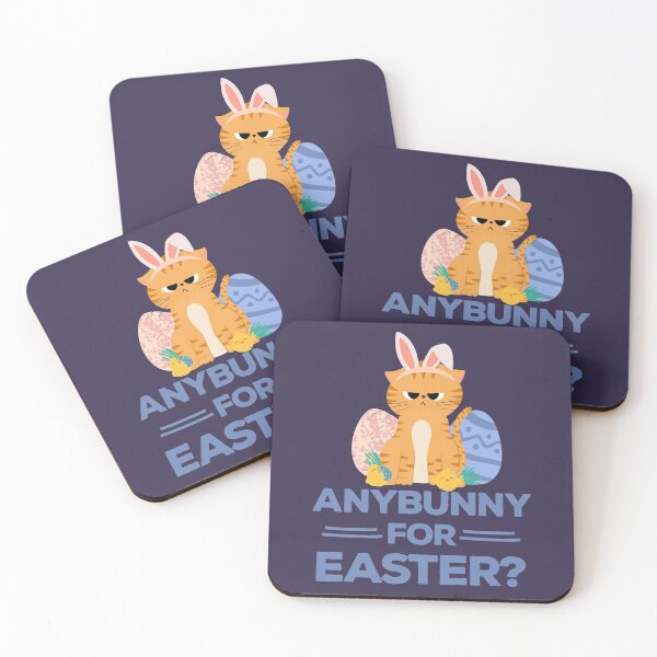 Item preview, Easter Bunny Lover Gift with Easter Colorful Eggs and Cute Cat Lockdown Easter 2021 designed and sold by hyggekrog.