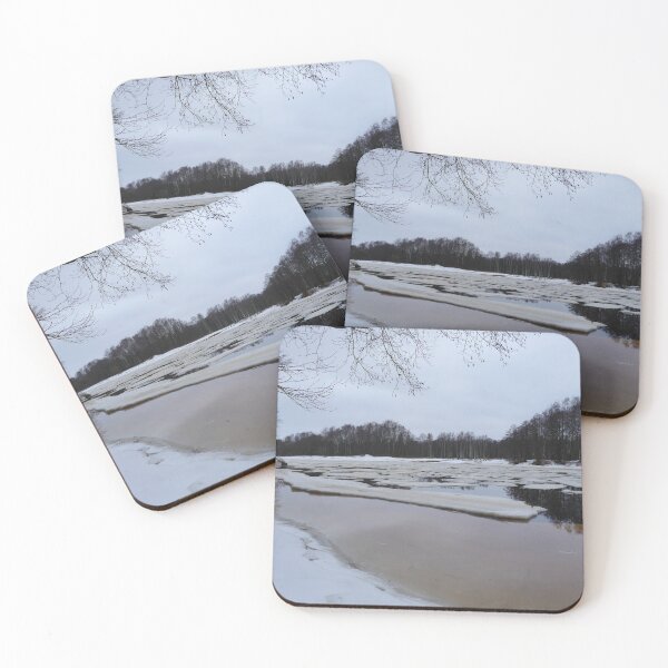 Item preview, ice drift, broken ice on the river  designed and sold by mrivserg.