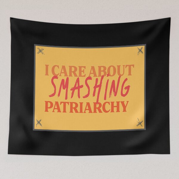 Item preview, I care about smashing patriarchy - Moxie feminist quote designed and sold by NastySquad.