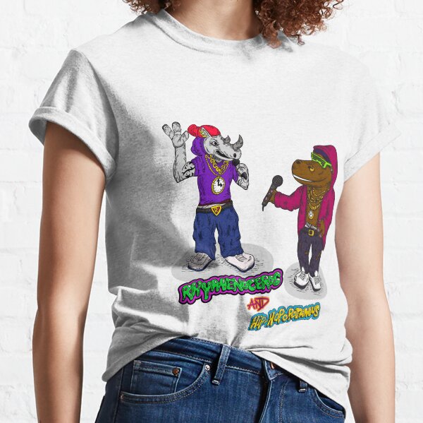 FLIGHT OF THE CONCHORDS - THE HIPHOPOPOTAMUS AND THE RHYMENOCEROS - TOGETHER ON THE ONE SHIRT Classic T-Shirt