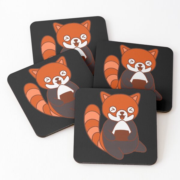 Item preview, Red Panda eating Oniguiri designed and sold by zareworks.