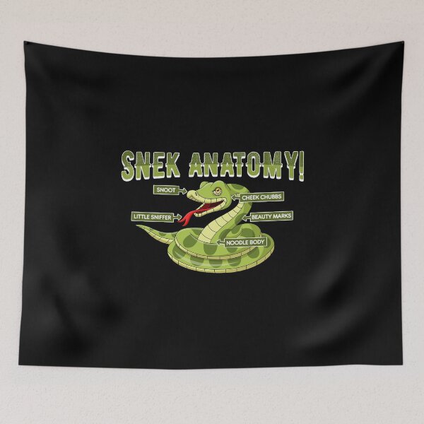 Item preview, Proper Snake Anatomy – Funny Meme Design designed and sold by PrintPress.