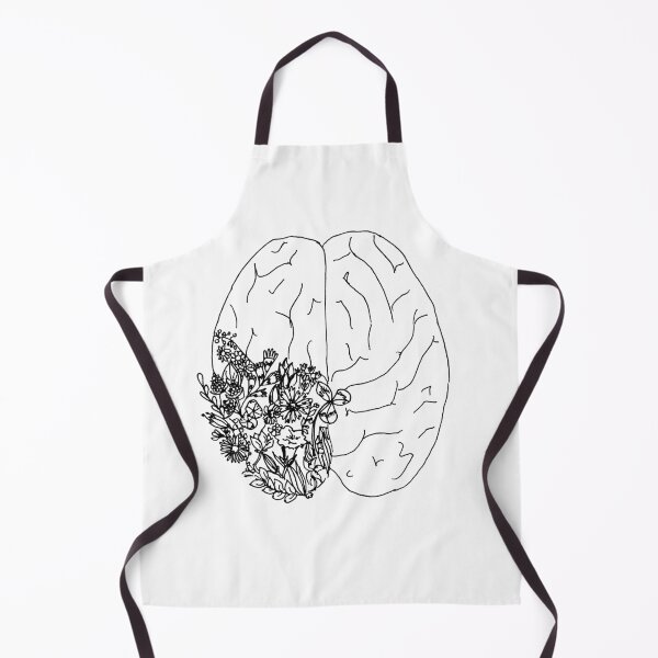 Item preview, Anatomy, brain with flowers designed and sold by NinaBetterNot.