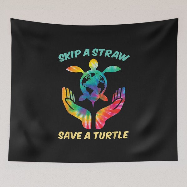 Item preview, Skip The Straw Save A Turtle designed and sold by No6Group.