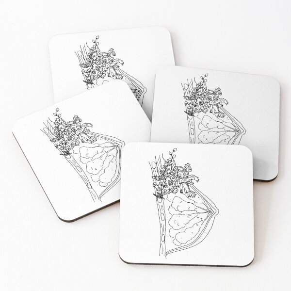 Item preview, Anatomy, mammary gland with flowers designed and sold by NinaBetterNot.