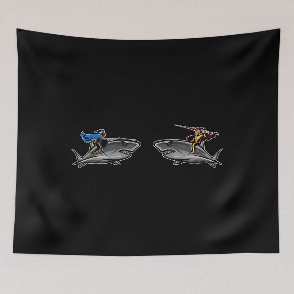 Item preview, Jousting Sharks – Funny Jousting Animal Design designed and sold by PrintPress.