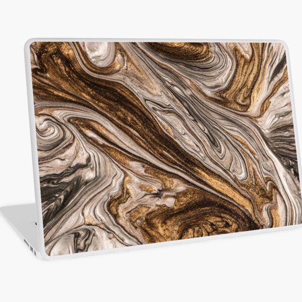 glamour 005 flüssige braune Farben Laptop Folie