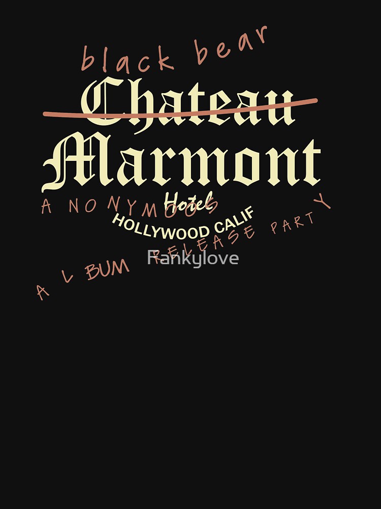 chateau marmont hotel t shirt