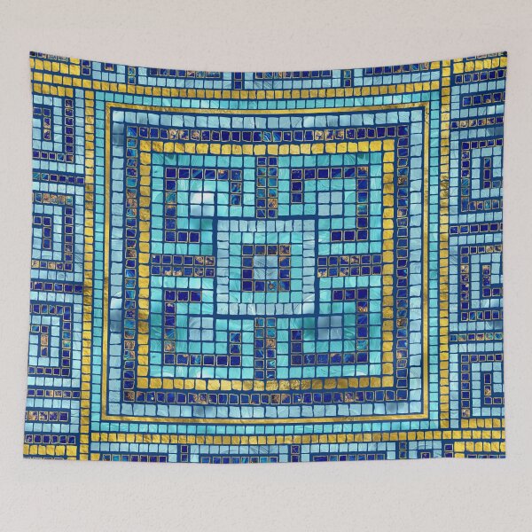 Item preview, Mosaic Tile Greek Meander Key  designed and sold by k9printart.