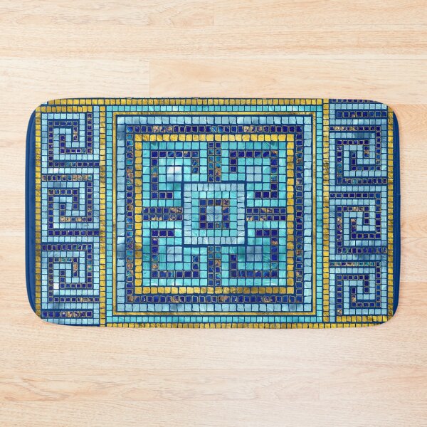 Item preview, Azulejo de mosaico Meandro griego clave designed and sold by k9printart.