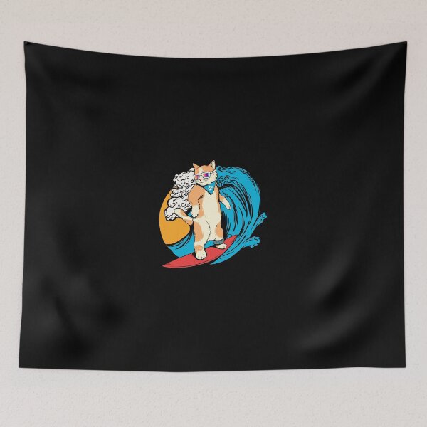 Item preview, Surfing Cat – Funny Animal Design designed and sold by PrintPress.