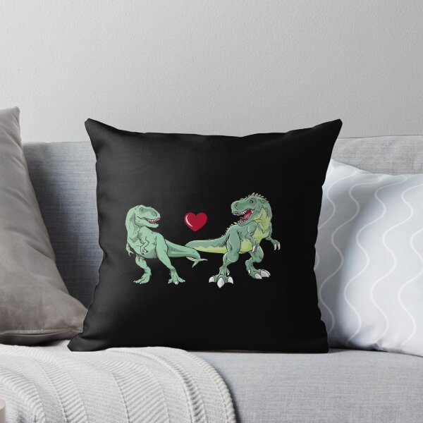 Item preview, Double T-Rex Love – Cute Dinosaur Love Heart designed and sold by PrintPress.