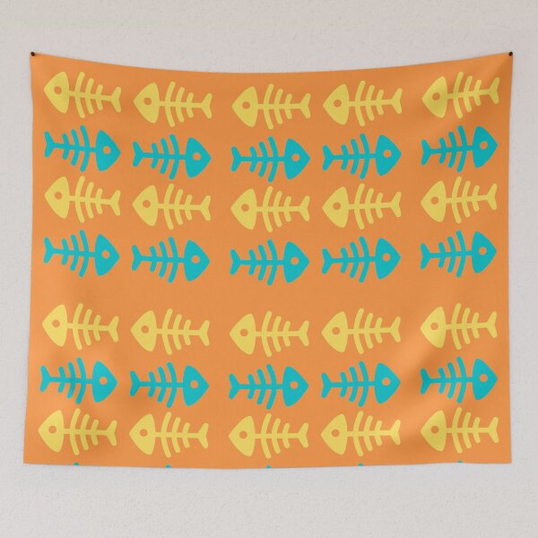 Item preview, #77- Fish skeletons - Simple and original design - Kook Art designed and sold by KookArt.