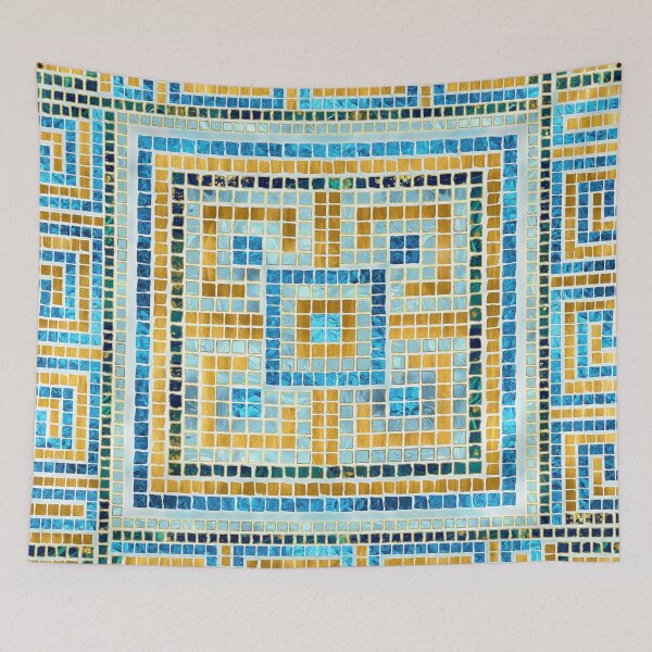 Item preview, Mosaic Tile Greek Meander Key  designed and sold by k9printart.