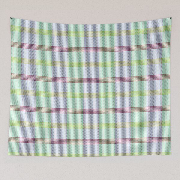 Item preview, Rainbow Plaid Tartan Textured Pattern designed and sold by Siu-Hong Mok.