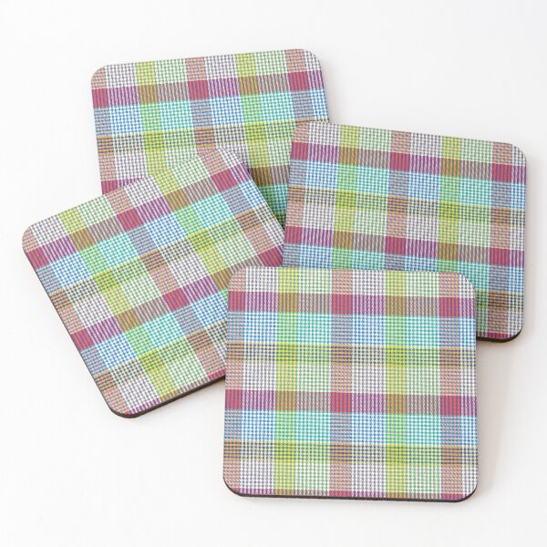 Item preview, Rainbow Plaid Tartan Textured Pattern designed and sold by Siu-Hong Mok.