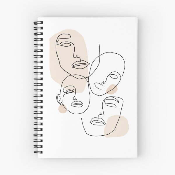 Item preview, Female Faces Fine Line Art designed and sold by the-cold-dots.