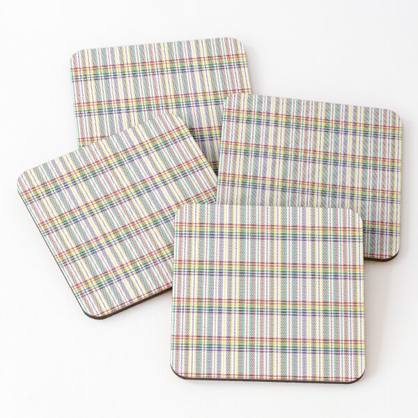 Item preview, Rainbow Plaid Tartan Textured Pattern designed and sold by Siu-Hong Mok.