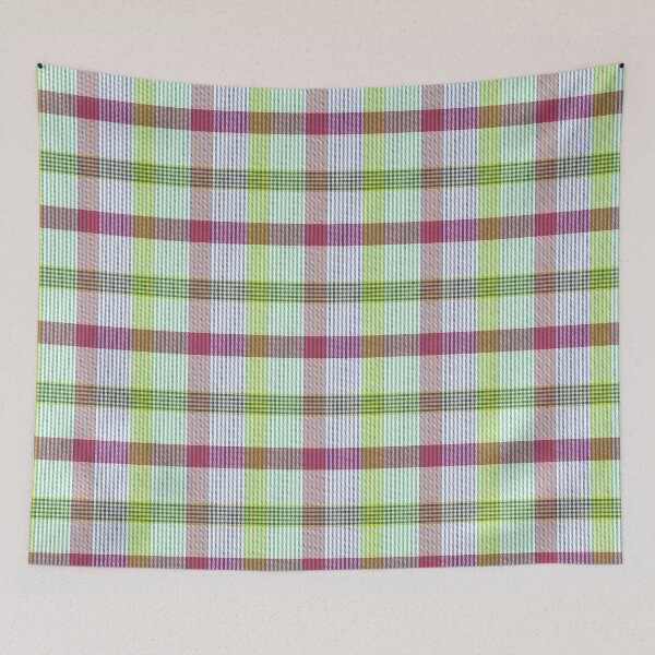Item preview, Rainbow Plaid Tartan Textured Pattern designed and sold by Siu-Hong Mok.