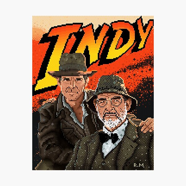 THE PIXELED INDIANA JONES Y LA ÚLTIMA CRUZADA Lámina fotográfica