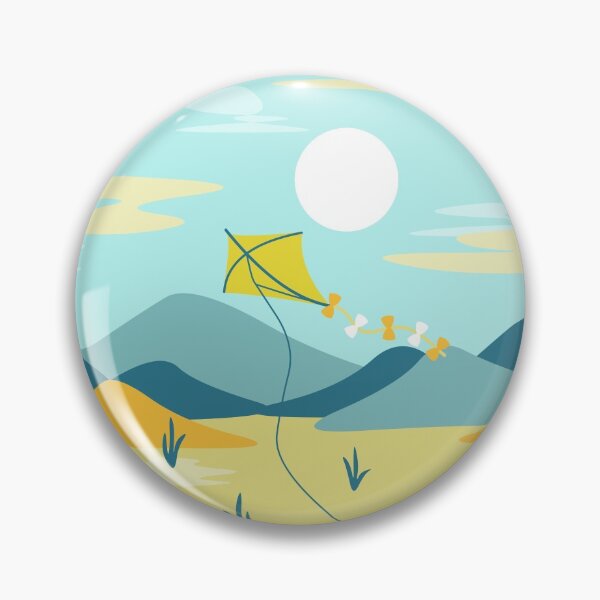 Item preview, Flying Kite on a Lovely Day designed and sold by benznest.
