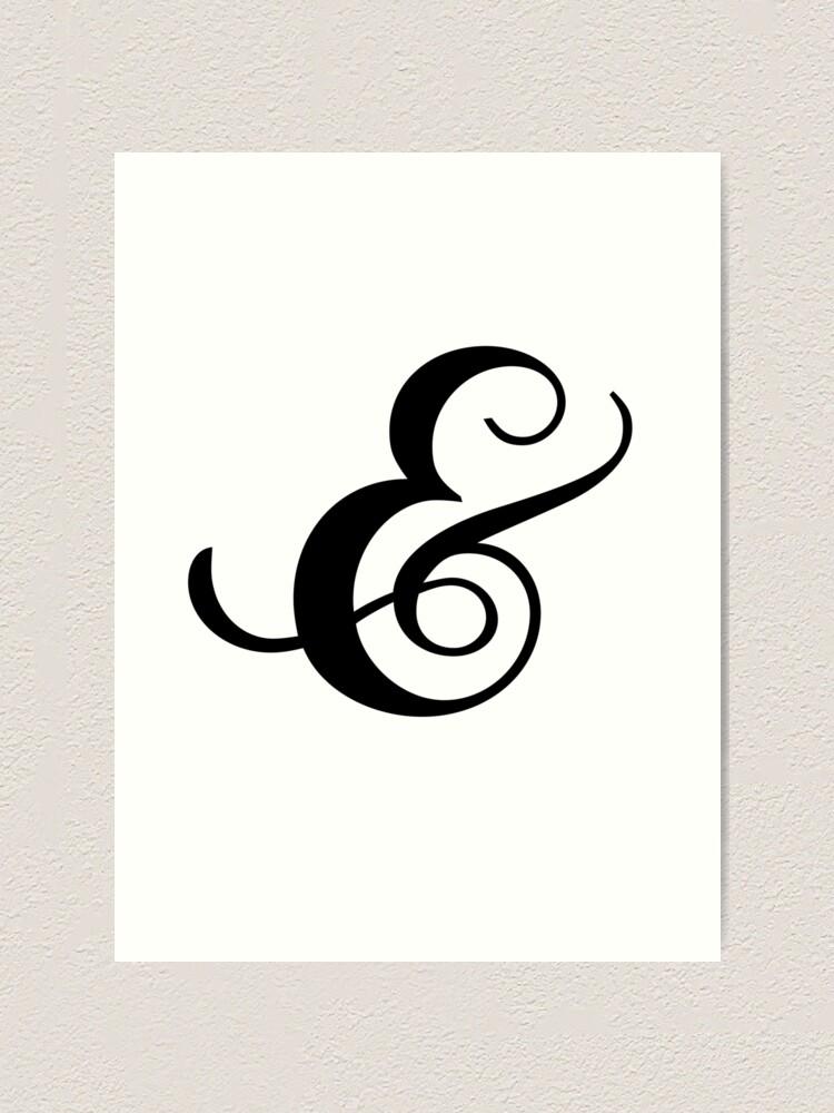 ampersand-typography-design-variation-1-script-art-print-for-sale-by-clickformore-redbubble