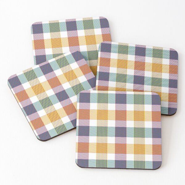 Item preview, Rainbow Plaid Tartan Textured Pattern designed and sold by Siu-Hong Mok.