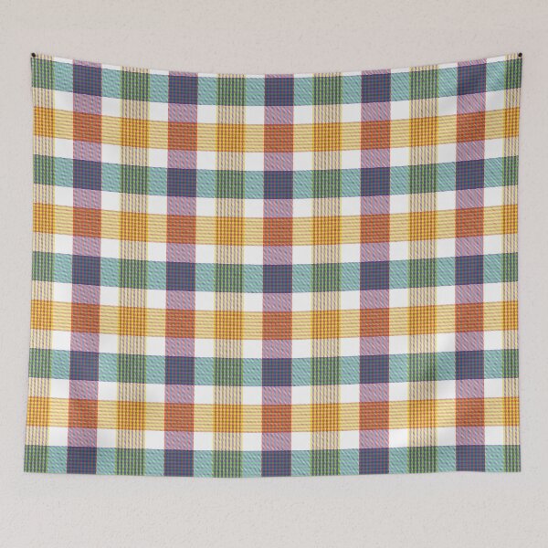 Item preview, Rainbow Plaid Tartan Textured Pattern designed and sold by Siu-Hong Mok.
