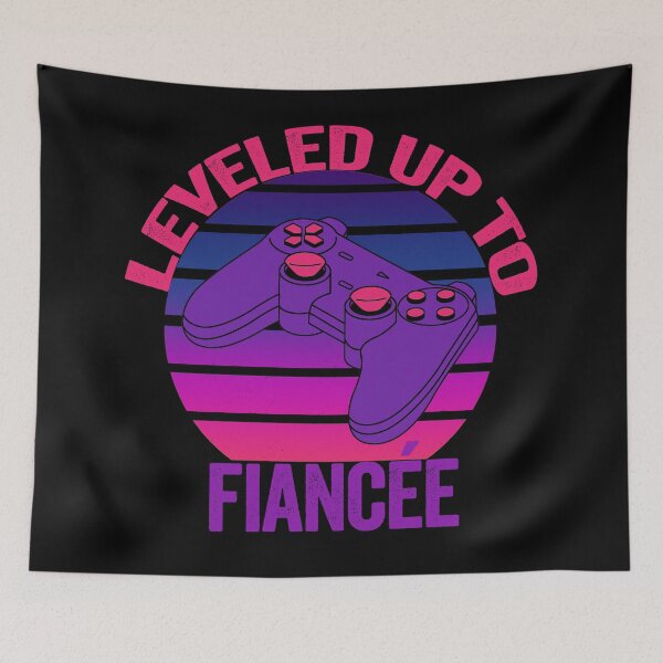 Item preview, Leveled up to fiancee - awesome gift newly engaged girl gamer designed and sold by hyggekrog.