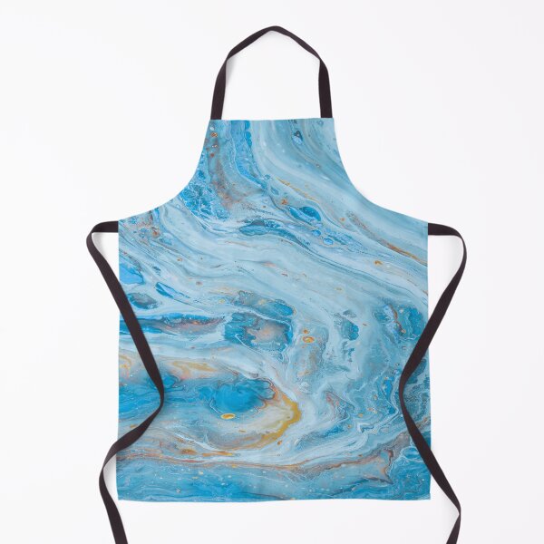 Item preview, Blue White Orange Marble Art designed and sold by BEyourself be.