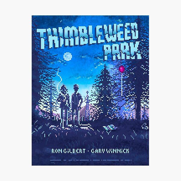 THE PIXELED THIMBLEWEED PARK Lámina fotográfica