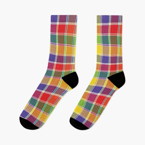 Item preview, Rainbow Plaid Tartan Textured Pattern designed and sold by Siu-Hong Mok.