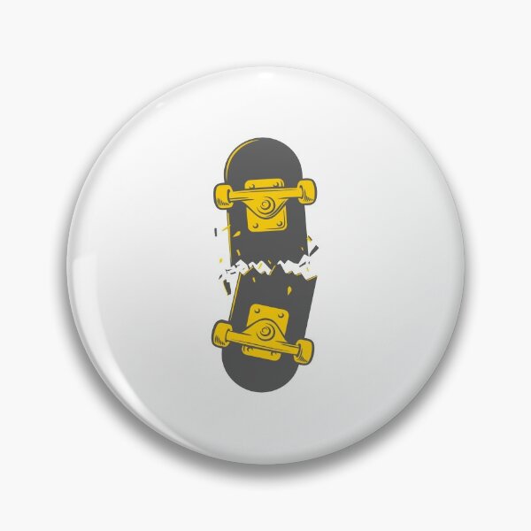 Item preview, Broken Skateboard Yellow designed and sold by NoelNimmad.