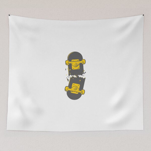 Item preview, Broken Skateboard Yellow designed and sold by NoelNimmad.