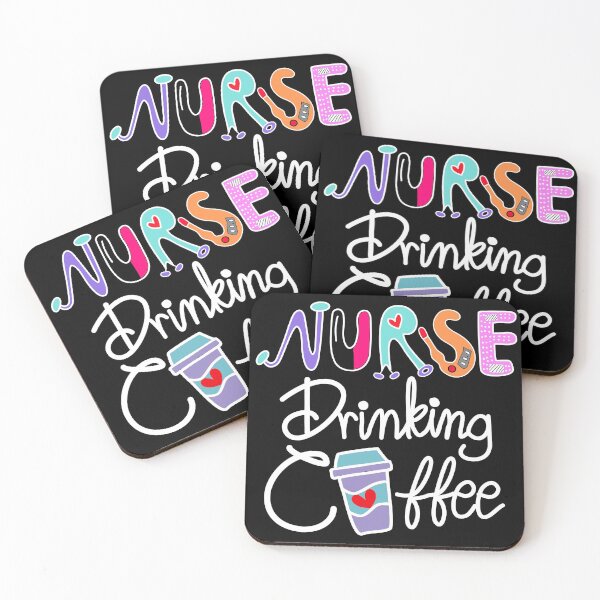 Item preview, Nurse Drinking Coffee for black designed and sold by dalypdesign.