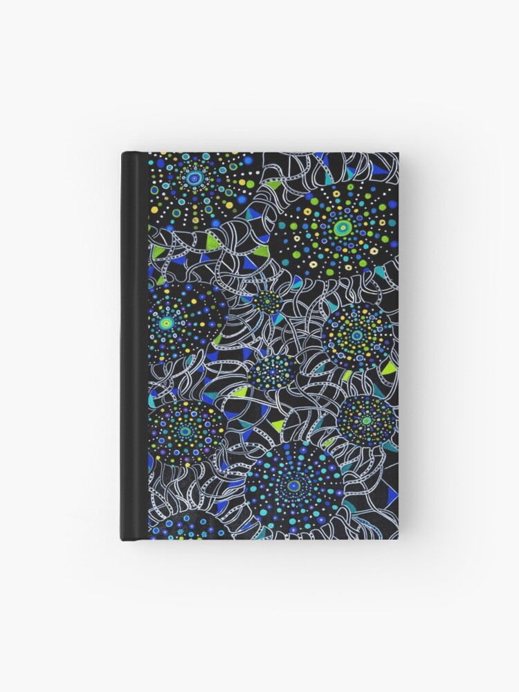 Aperçu 1 sur 3. Carnet cartonné avec l'œuvre L'harmonie en culture créée et vendue par Graine-de-Lune.