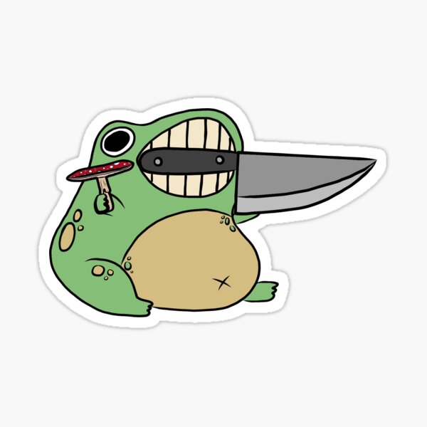 Murder frog Sticker for Sale by Mrsnazzles