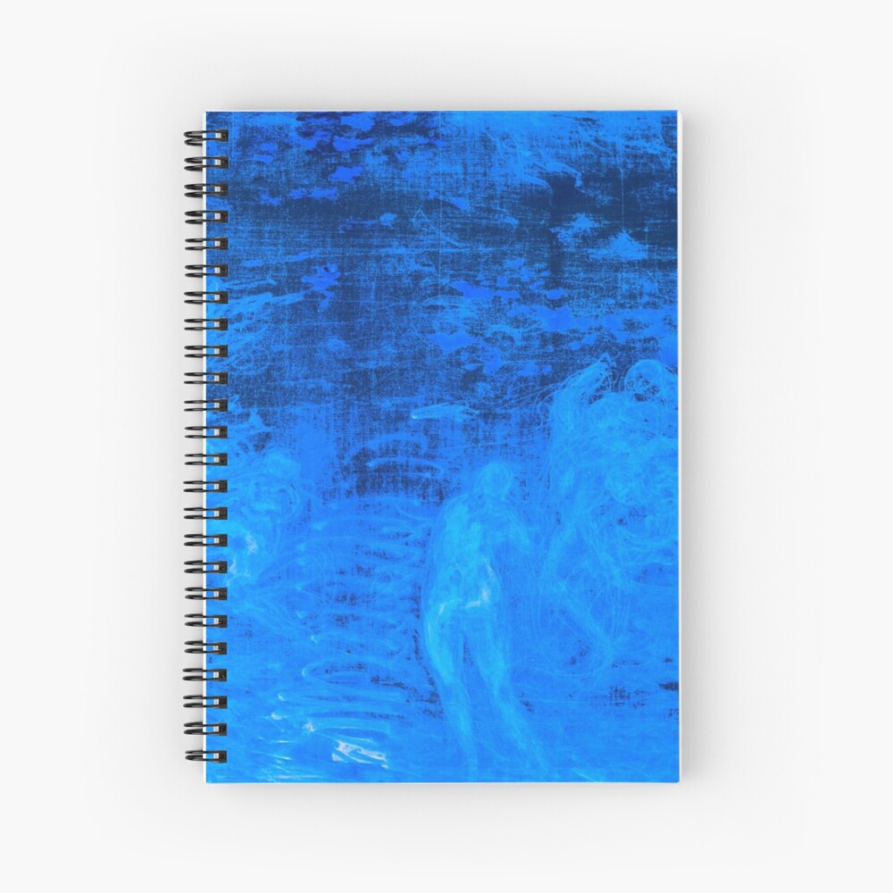 In liquid Indigo Spiral Notebook