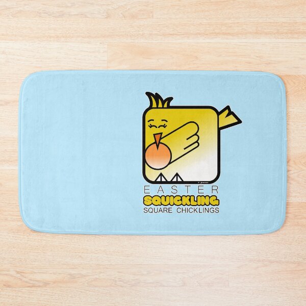 Item preview, Easter Chickling Retro Square Squickling Powder Blue designed and sold by Quooki.