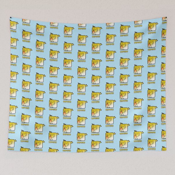 Item preview, Easter Chickling Retro Square Squickling Powder Blue designed and sold by Quooki.