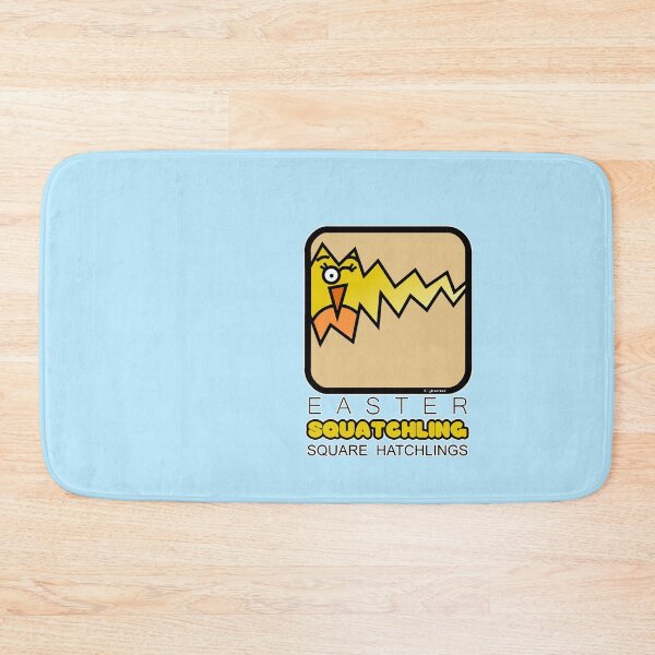 Item preview, Easter Hatchling Retro Square Squatchling Powder Blue designed and sold by Quooki.